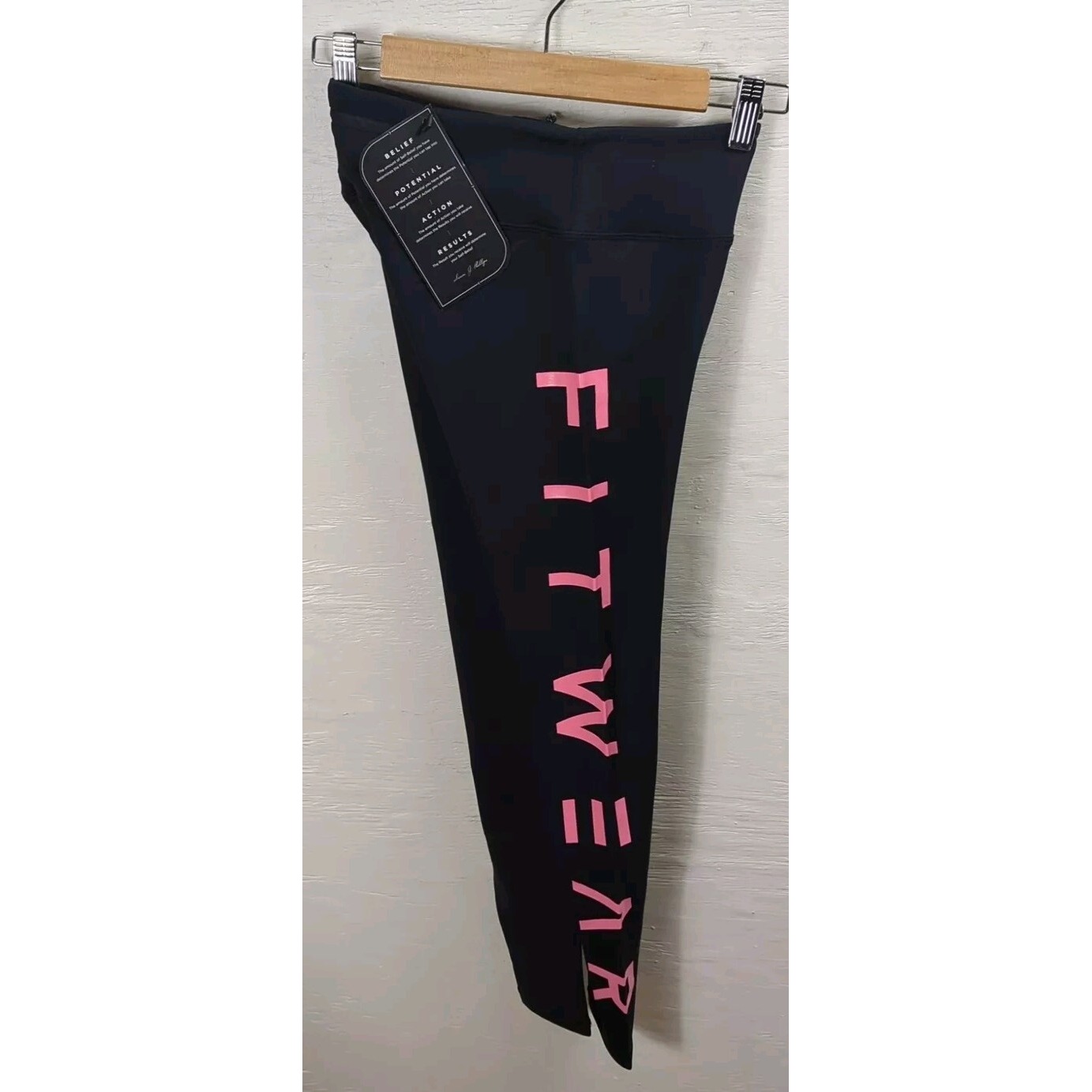 Fitwear Brand Pemium Leggings Black- Xs (Us Size 2) Great Quality Nwt — image 3 of 7